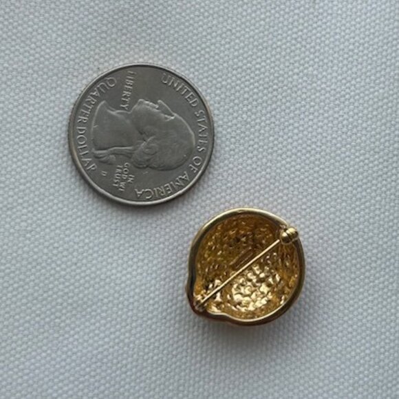 KREMENTZ Gold Ladybug Red Enamel Clear Rhinestone Pin BROOCH - Picture 9 of 10